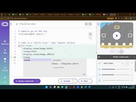 Uso de Microbit  - python editor