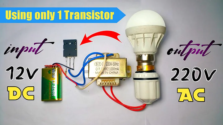 12v to 220v inverter useing single transistor 2SC5200|make a simple 12v to 220v ac inverter circuit.