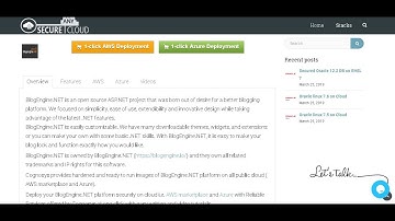 Secured BlogEngine NET Windows 2012 R2 Deploy on Azure , AWS and Google Cloud Platform.