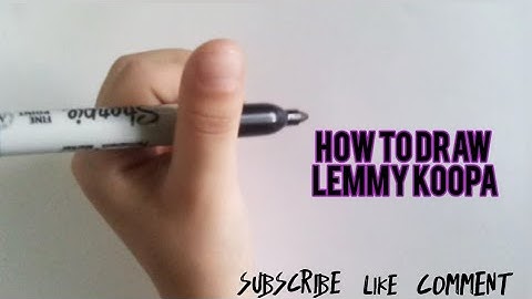 How to draw: Lemmy Koopa