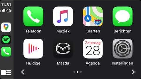UItleg over Apple Carplay / Android auto voor Mazda