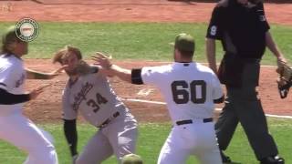 Bryce Harper Brawl With Hunter Strickland After Getting Drilled