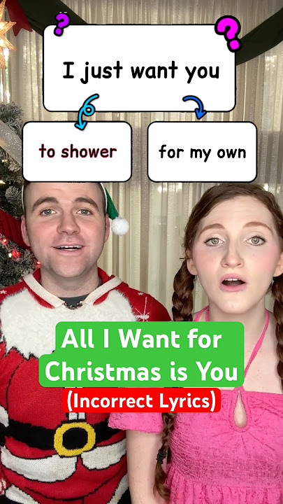 All I Want for Christmas is You (Incorrect Lyrics) (w/ @EmilyFitzGeraldYT) #holidays #christmas 🎄