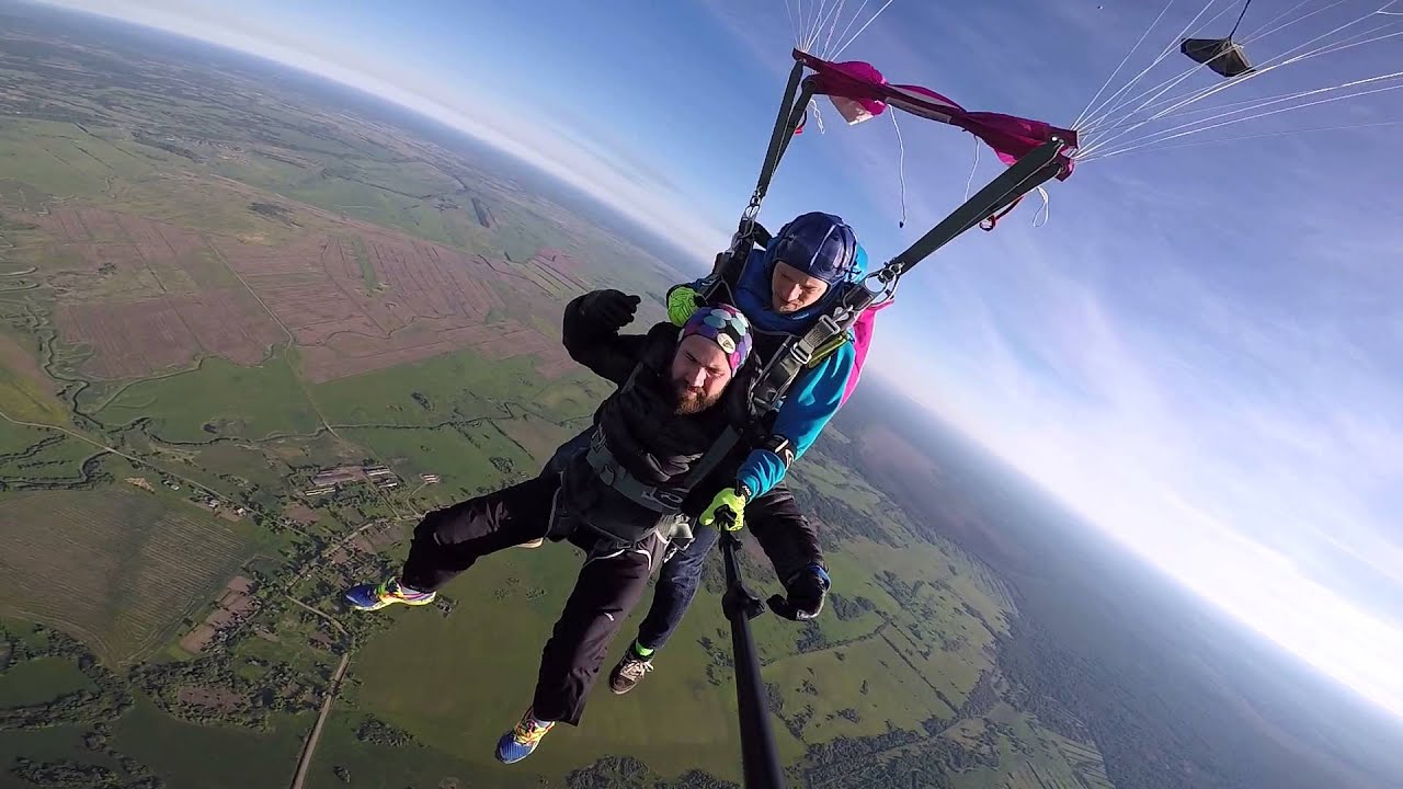 Hot air balloon skydiving YouTube