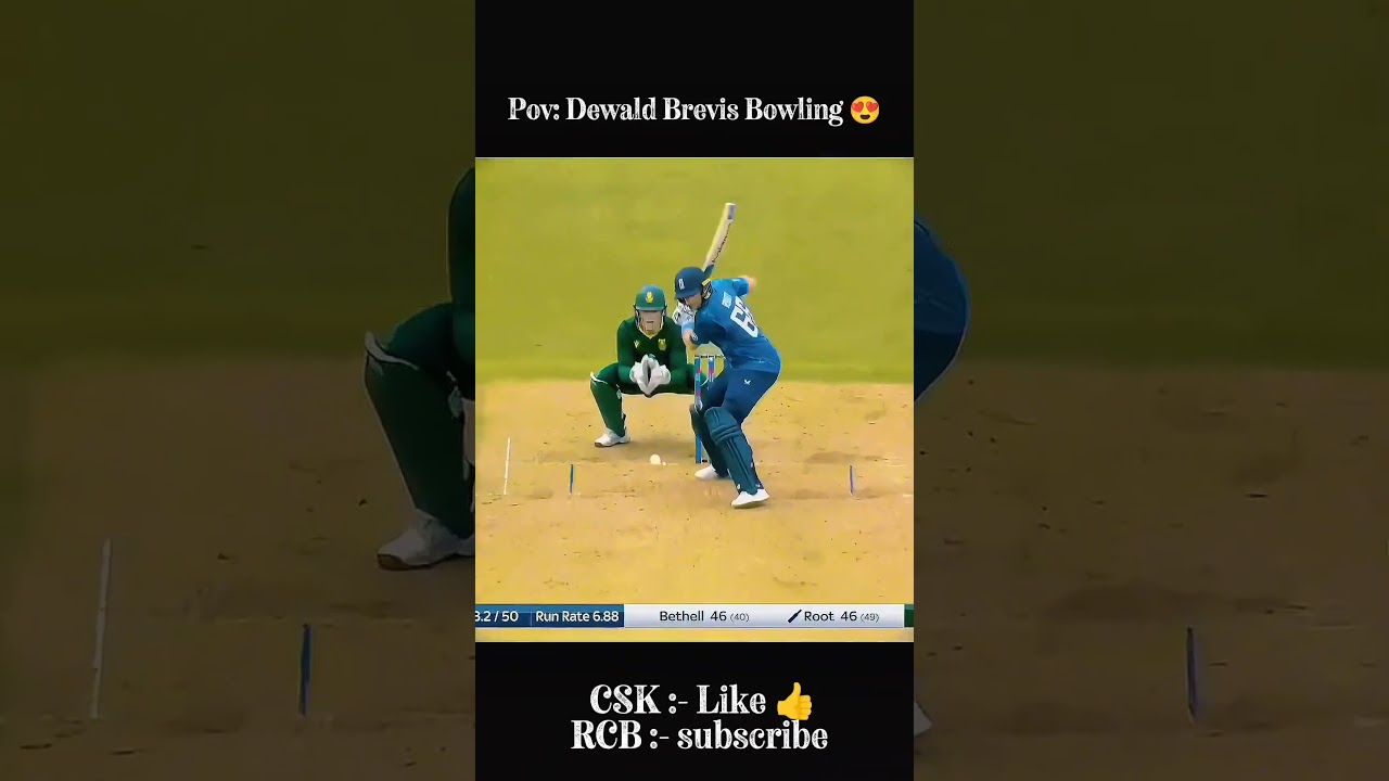 dewald brevis bowling 😍 