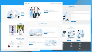 Complete Responsive | Hospital Website | Design Tutorial | About Us | Part 2