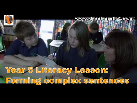 Ofsted Outstanding Year 5 KS2 Literacy Lesson Observation : Forming Complex Sentences