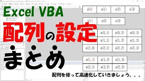 【VBA】配列の設定まとめ【ReDim、Preserve、LBound、UBound】