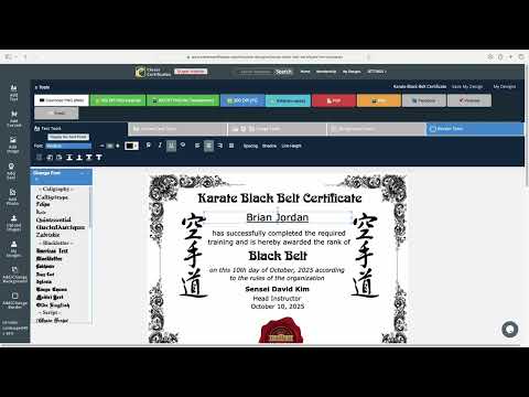Clever Certificates Full Editor walkthrough preview
