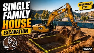 Single family house excavation