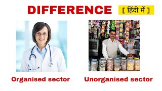 Difference b/w Organised sector and unorganised sector  || In Hindi || Rikveda