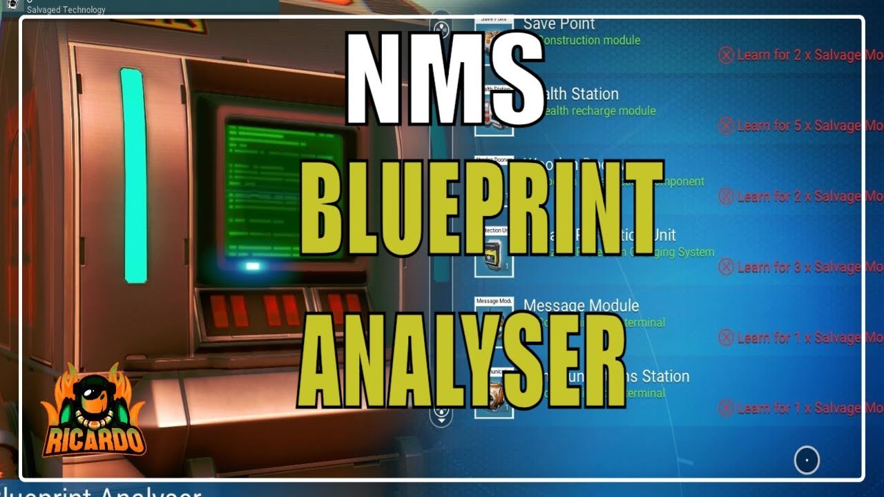 No Man's Sky Ferrite and the Blueprint Analyser YouTube