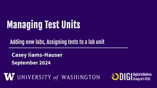 OpenELIS 3: How to add new Labs/Test Units and assign tests to them!