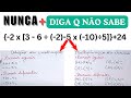 Regra de Sinais Melhores Exercícios Rápido e Prático Completo