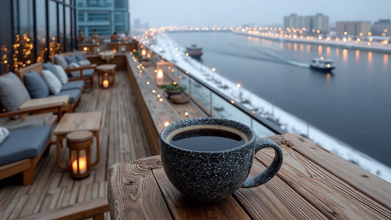 Bossa Nova Jazz Cafe Music ~ Уютная зимняя атмосфера кофейни | Плавный расслабляющий джаз для учебы