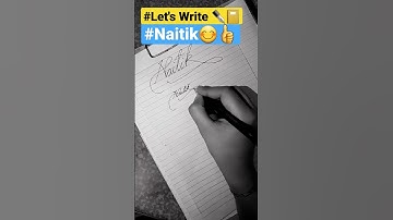 #Naitik😊👍#Name in#Cursive#Writing✒️📔#Calligraphy#Viral#Video#Shorts#Imagine#Dragon#Art#Letter#N