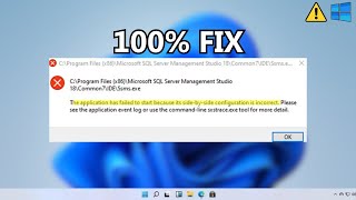 (new fix) - application failed to start because side by side configuration is incorrect