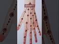#viral#simple and easy full back hand mehndi design #henna #mehndi