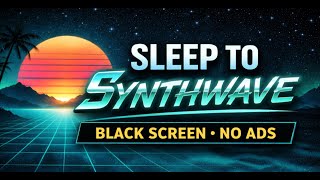 Cosmic Drift - Sleep to Synthwave // BLACK SCREEN