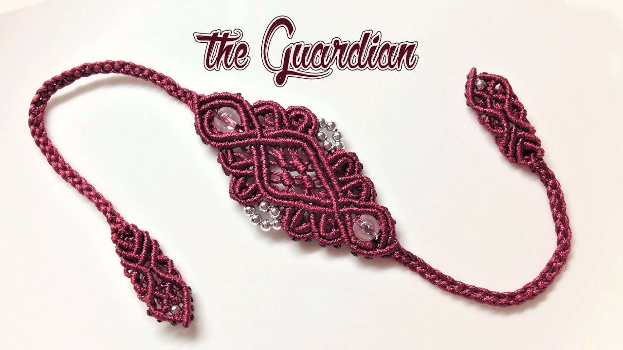 Macrame tutorial - how to make a Guardian bracelet -  Hướng dẫn thắt vòng tay chiến binh