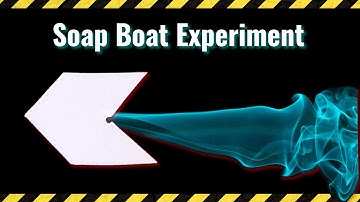Soap Boat Experiment - Play with surface tension to make a paper boat sails on water using soap