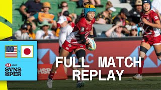 Sakura sevens blossom to fifth! 🌸 | USA v Japan | Perth HSBC SVNS 2025 | Full Match Replay screenshot 4