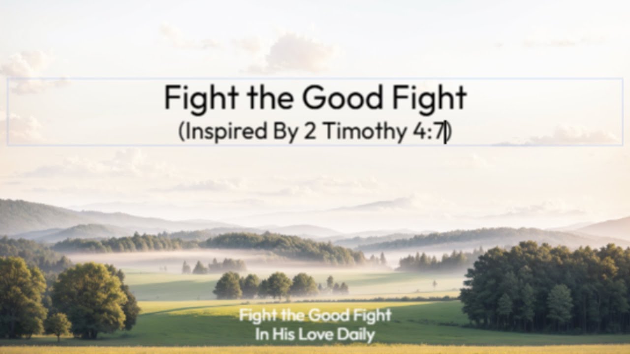 Fight the Good Fight (2 Timothy 4:7) - YouTube