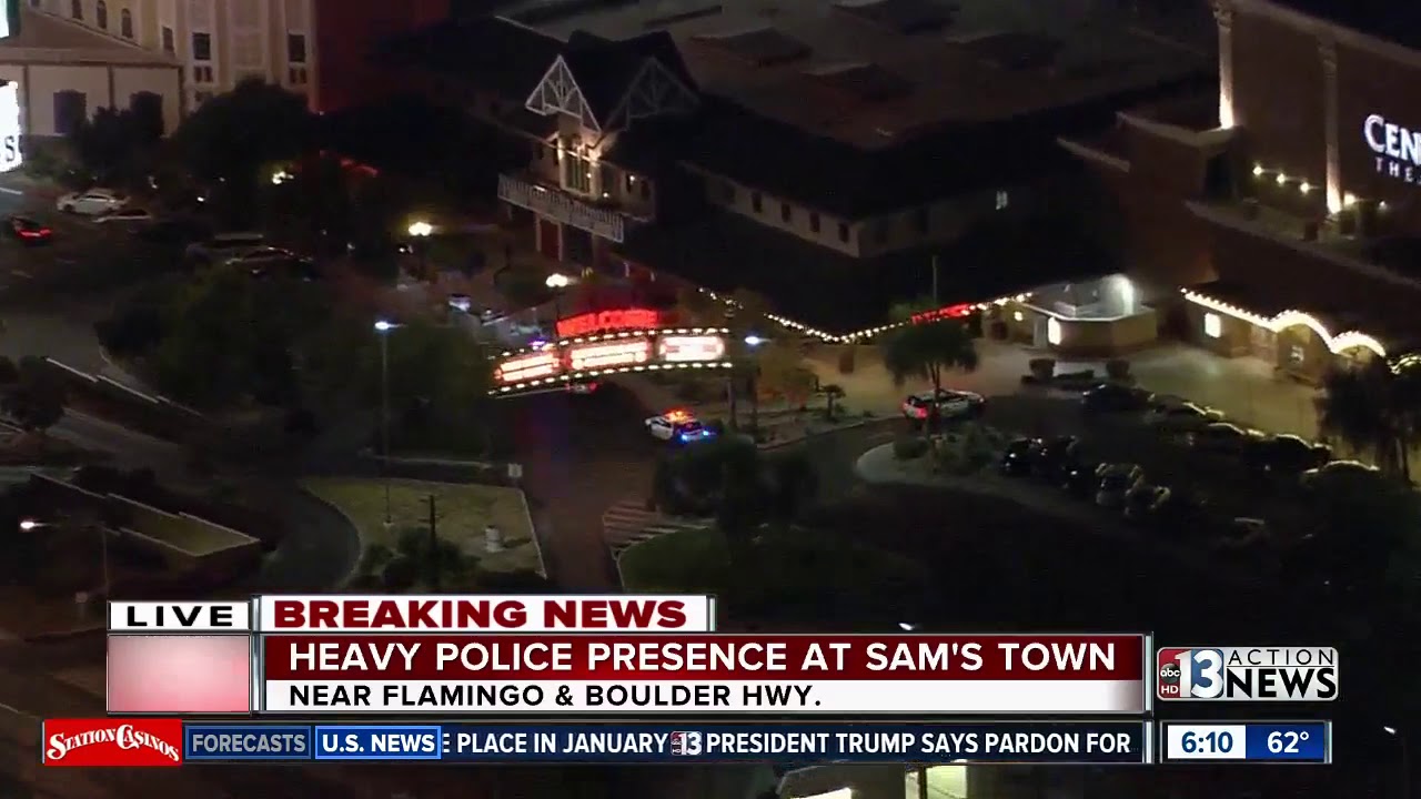 Heavy police presence reported at Sam's Town hotel-casino
