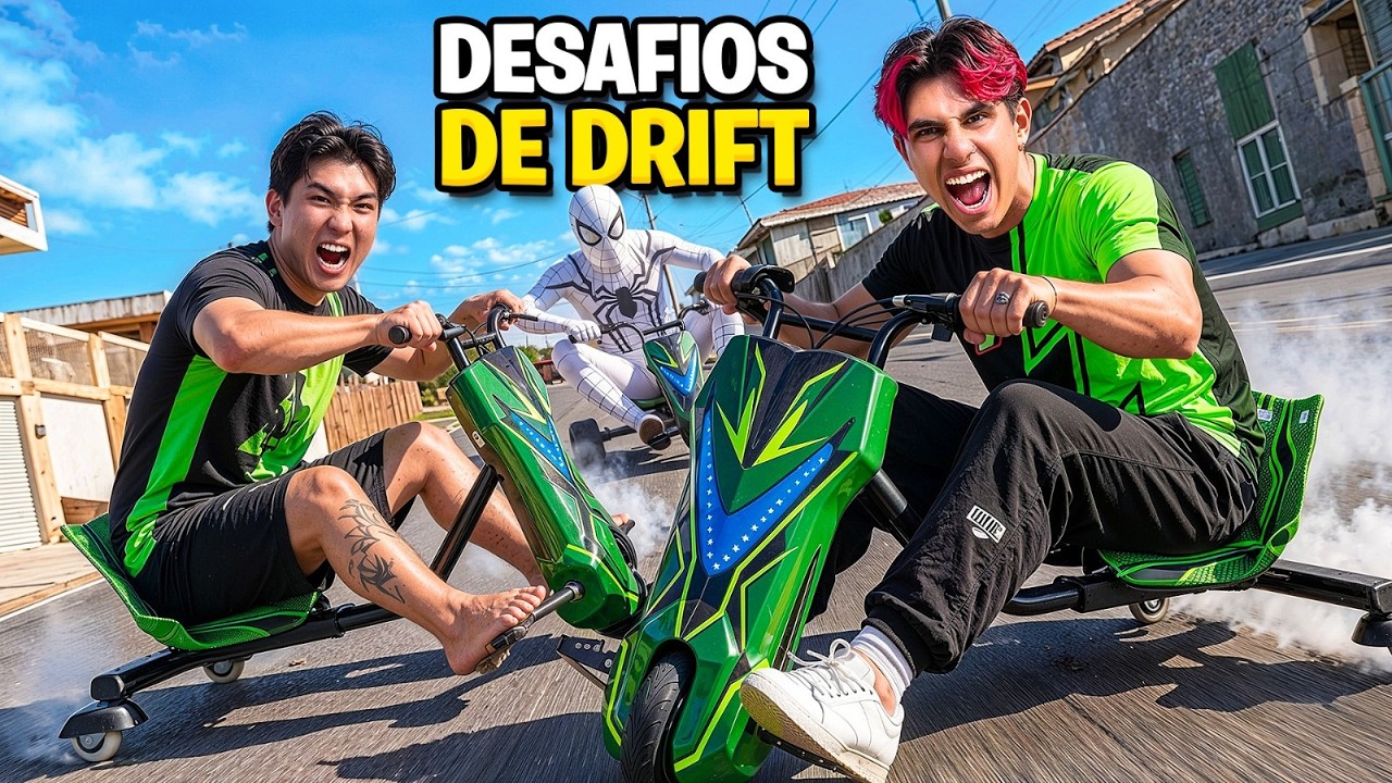 FIZEMOS UMA COMPETIÇÃO DE DRIFT COM TRICICLOS *eu machuquei