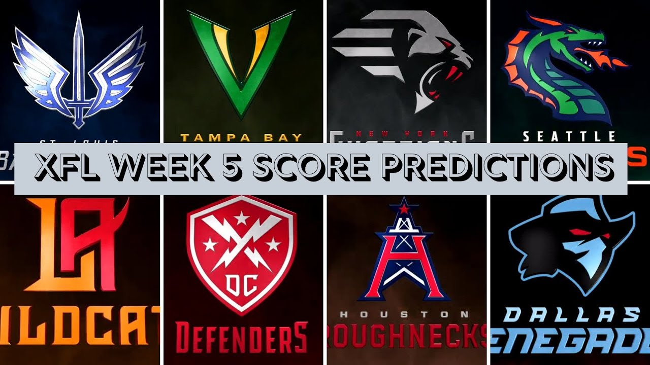 XFL Week 5 Picks / Score Predictions From XFL News Hub Editor Mark