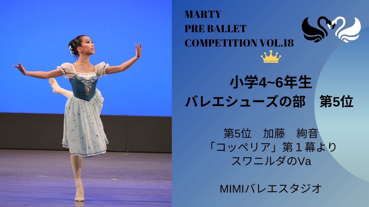 マーティプレバレエコンクールvol.18 小学4-6年生バレエシューズの部