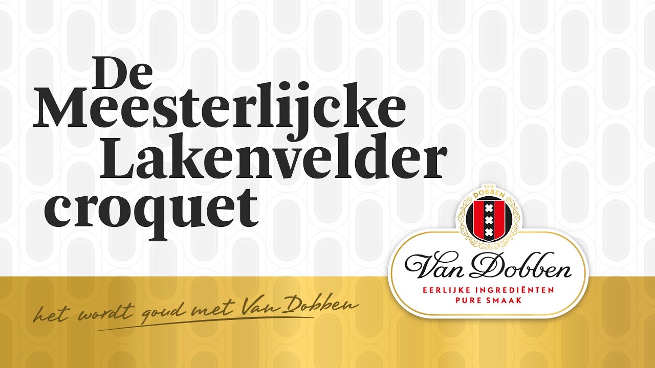 De Meesterlijcke Van Dobben Lakenvelder croquet, zeldzaam lekker!