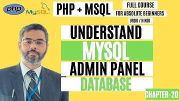 Ultimate guide to MYSQL Admin Panel | Use phpMyAdmin like a PRO! for MySQL Database | Chapter 20