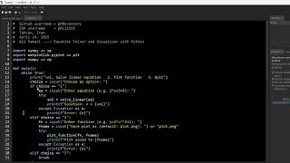 CS50P project - Equation solver