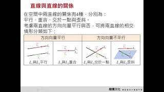 單元6 空間中的直線 P114-1隨堂練習 動態解題