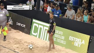 Que jogo emocionante Brisa e Sandrey X Bruno Barros e Juninho Sc - Circuito Brasileiro de Futevolei