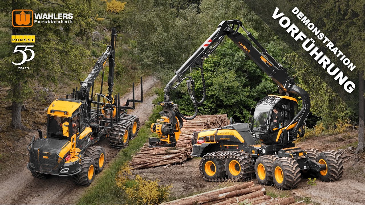 🌲 PONSSE Scorpion und Wisent in Vorführung durch WAHLERS Forsttechnik [4K]