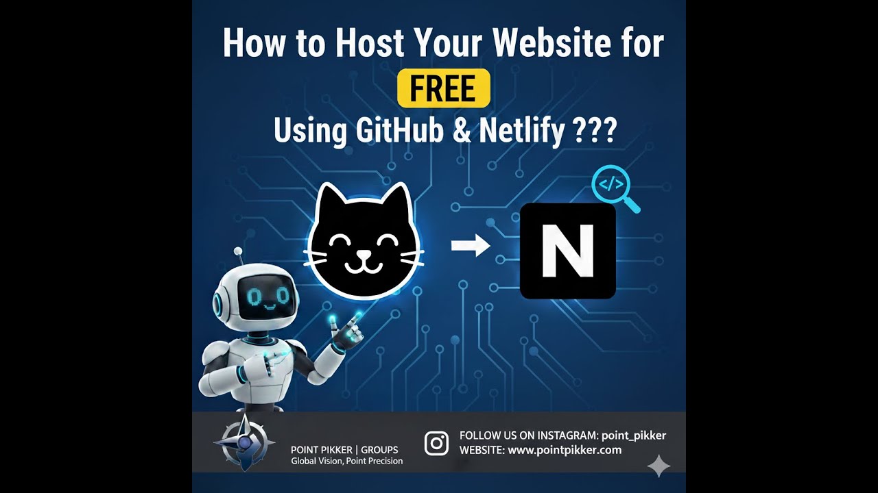 How to Host Your Website for FREE Using GitHub & Netlify ??? | Step-by ...