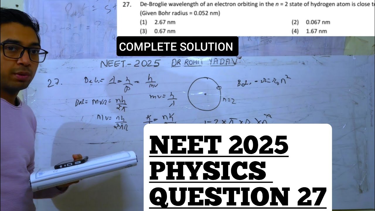Neet 2025 Physics Question 27 Complete Solution #neet2025 - YouTube