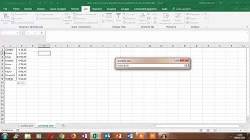 Combo box e Convalida Dati