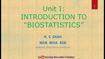 Introduction to biostatistics lecture 1 part A| 29 July 2021| Urdu Lecture Biostatistics for Nurses