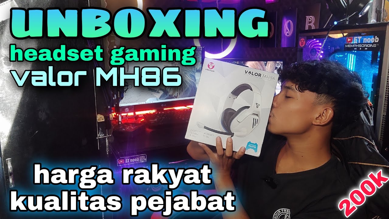 UNBOXING headset gaming VALOR MH86 fantetech