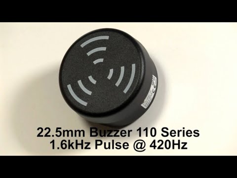 Werma 22.5mm Buzzer 110 Series with 8 Tones from AutomationDirect