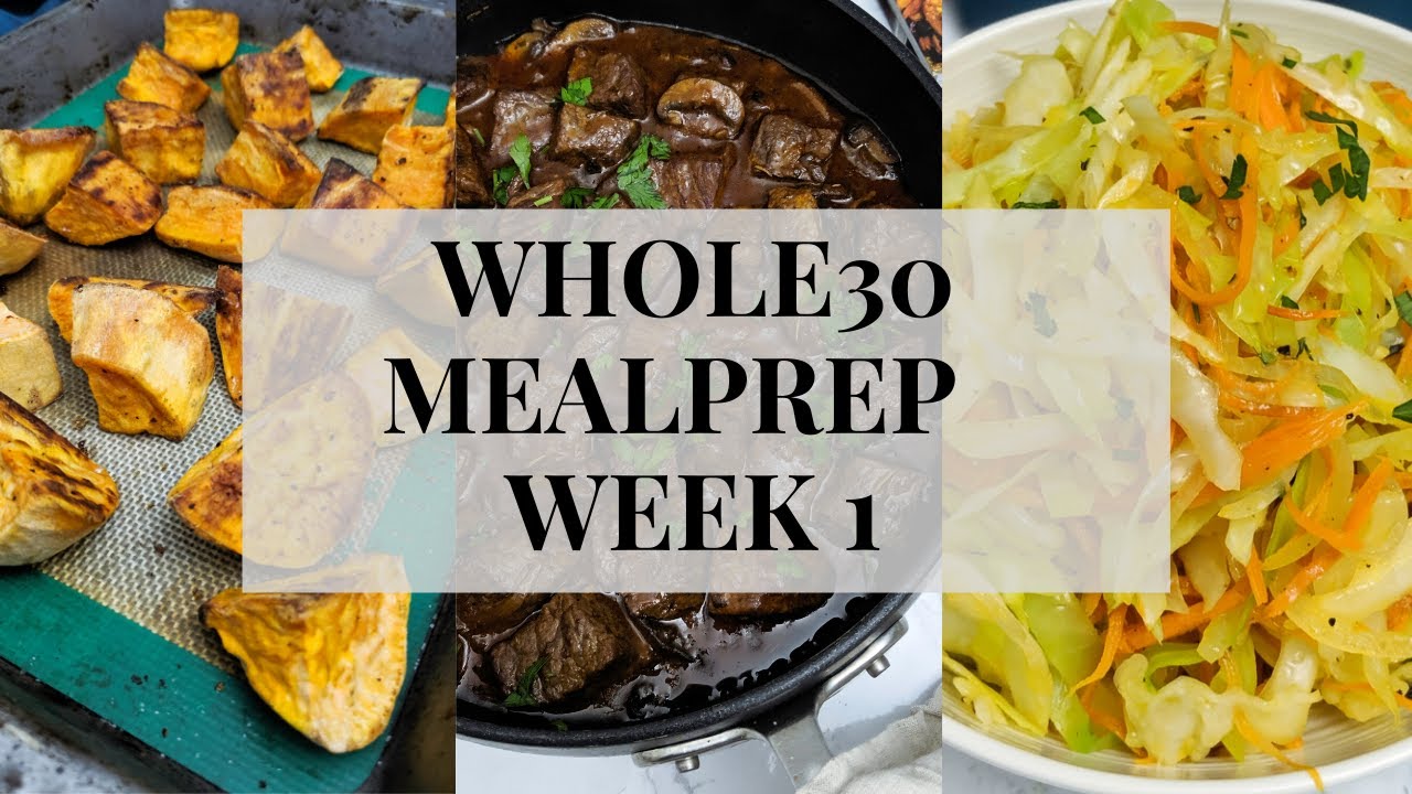 Whole30 Mealprep Week 1 What to eat on Whole30 Well And Tasty YouTube