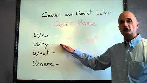 Cease and Desist Letter