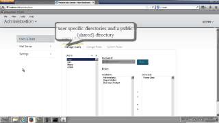 Pentaho CE 5.0 User directories