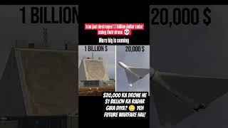 Iran Drone Attack on $1 Billion Radar | Military Power Shift Explained #feedshorts #fyp #viral #news