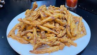 Crispy Pakora Fries Recipe Street Style Potato Pakora Nimrafoods