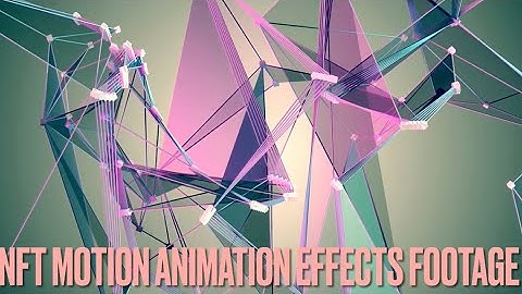 NFT Logo waves Motion Effect footage(No copyright NFT graphical Animation background)NFT effect Hit