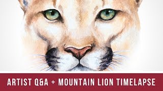 Artist Q&A - You Asked, I Answered! | Plus Mountain Lion Time Lapse